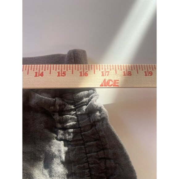 Toad & Co brown linen ruched sides pull-on mini skirt L outdoor festival light - Picture 8 of 9